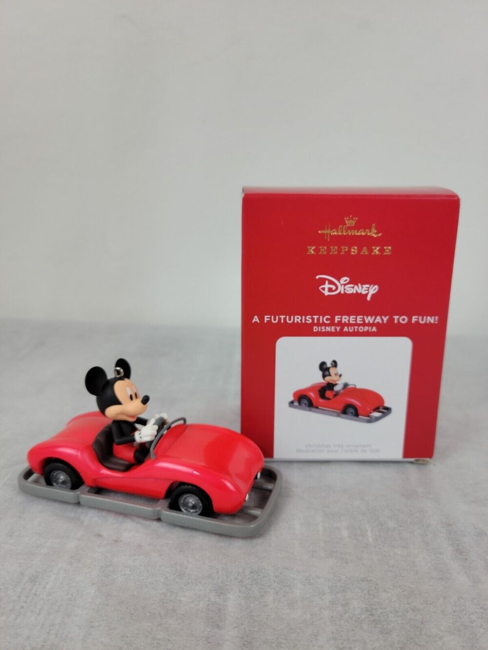 Hallmark Keepsake *Disney Autopia Mickey* Futuristic Freeway to Fun Ornament NIB